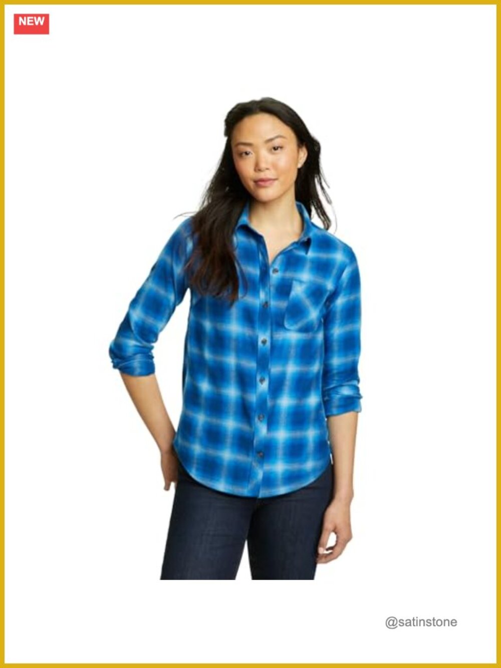 Women's Cotton Long Sleeve Button Down Shirt Classic Fit